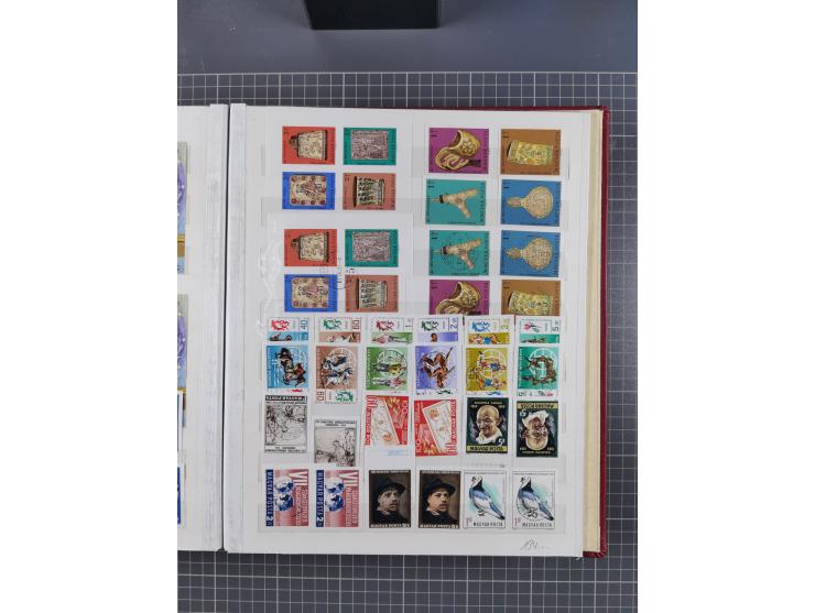 1960/76, mint never hinged/unused and used collection, two albums of imperforated issues, with most miniature and souvenir sh