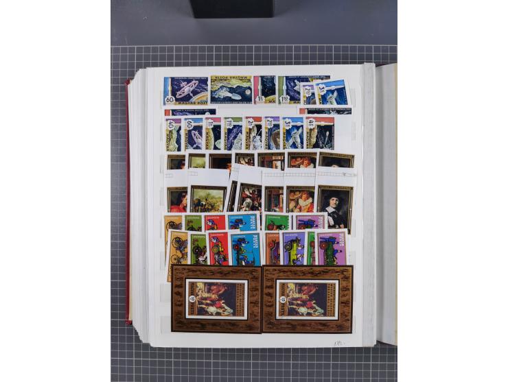 1960/76, mint never hinged/unused and used collection, two albums of imperforated issues, with most miniature and souvenir sh