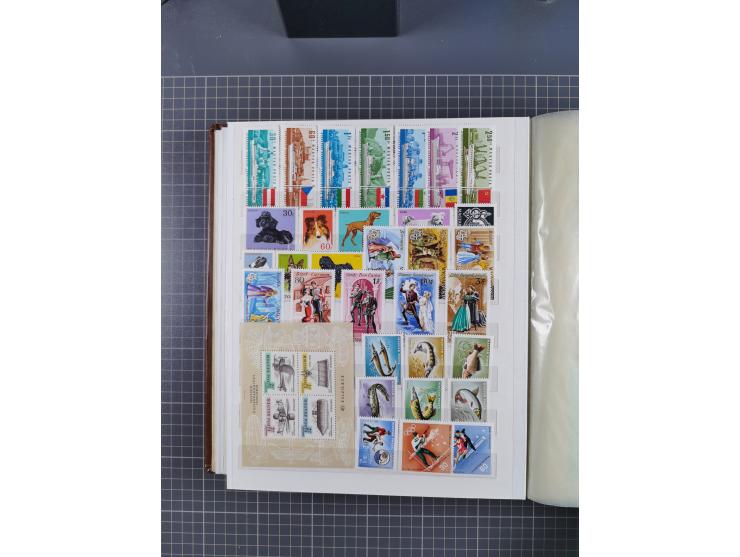 1960/76, mint never hinged/unused and used collection, two albums of imperforated issues, with most miniature and souvenir sh