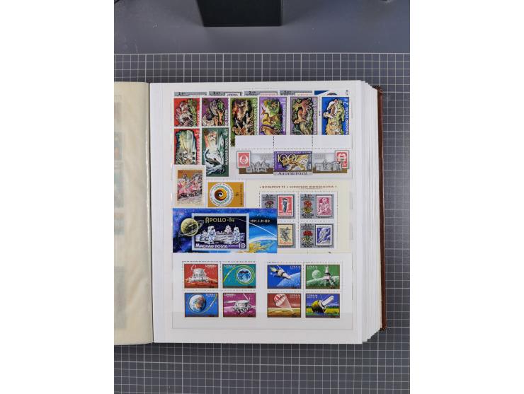 1960/76, mint never hinged/unused and used collection, two albums of imperforated issues, with most miniature and souvenir sh