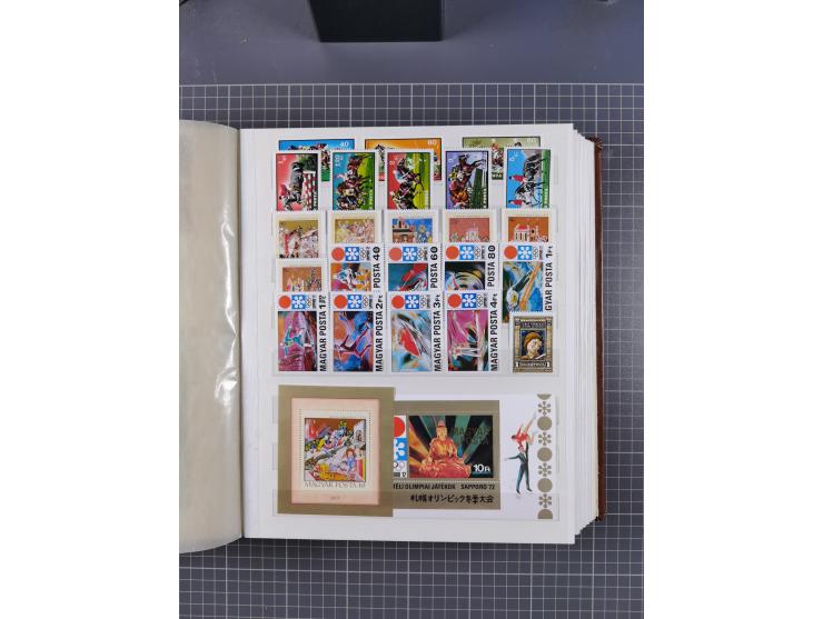 1960/76, mint never hinged/unused and used collection, two albums of imperforated issues, with most miniature and souvenir sh