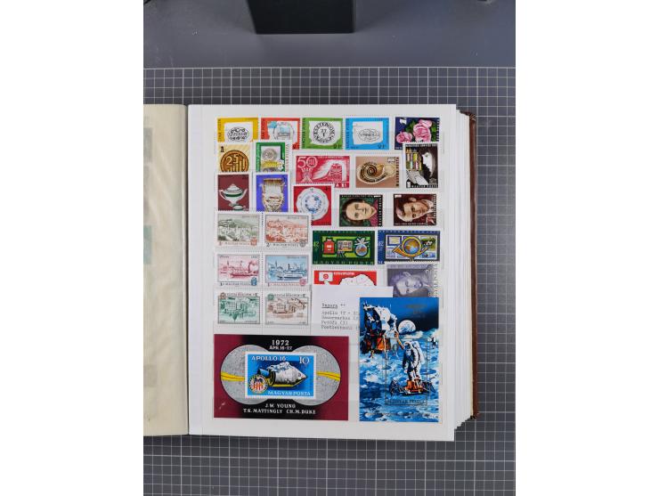 1960/76, mint never hinged/unused and used collection, two albums of imperforated issues, with most miniature and souvenir sh