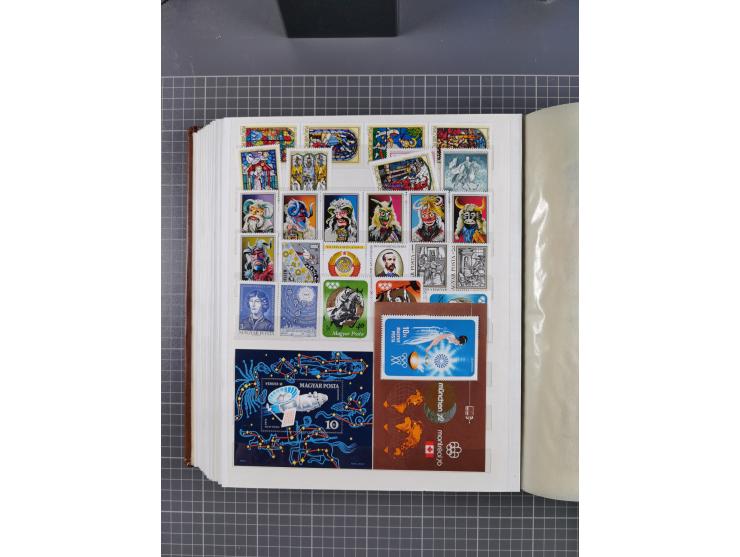 1960/76, mint never hinged/unused and used collection, two albums of imperforated issues, with most miniature and souvenir sh