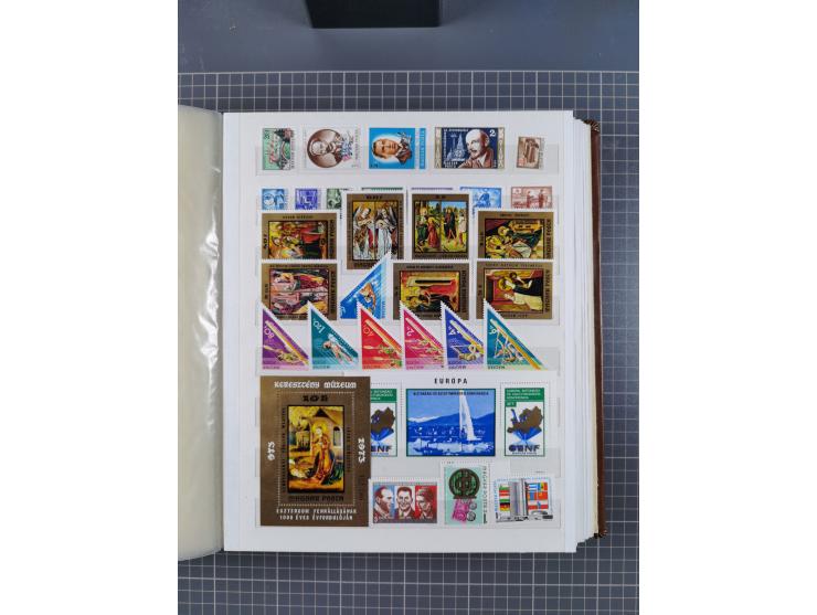 1960/76, mint never hinged/unused and used collection, two albums of imperforated issues, with most miniature and souvenir sh