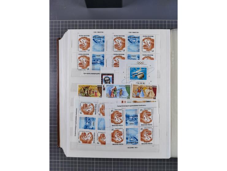 1960/76, mint never hinged/unused and used collection, two albums of imperforated issues, with most miniature and souvenir sh