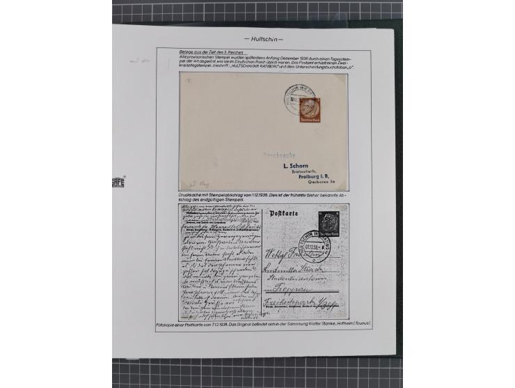 1920/45, HLUCIN - 'Hultschiner Ländchen' collection on 30 album leaves in album, starting with first Czechoslovakian post 4.2