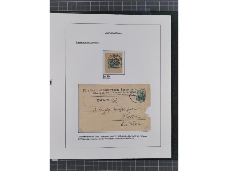 1920/45, HLUCIN - 'Hultschiner Ländchen' collection on 30 album leaves in album, starting with first Czechoslovakian post 4.2