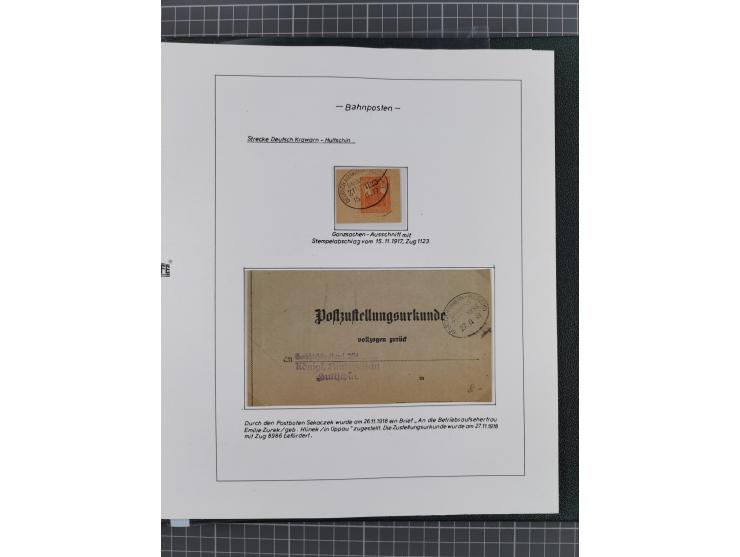 1920/45, HLUCIN - 'Hultschiner Ländchen' collection on 30 album leaves in album, starting with first Czechoslovakian post 4.2