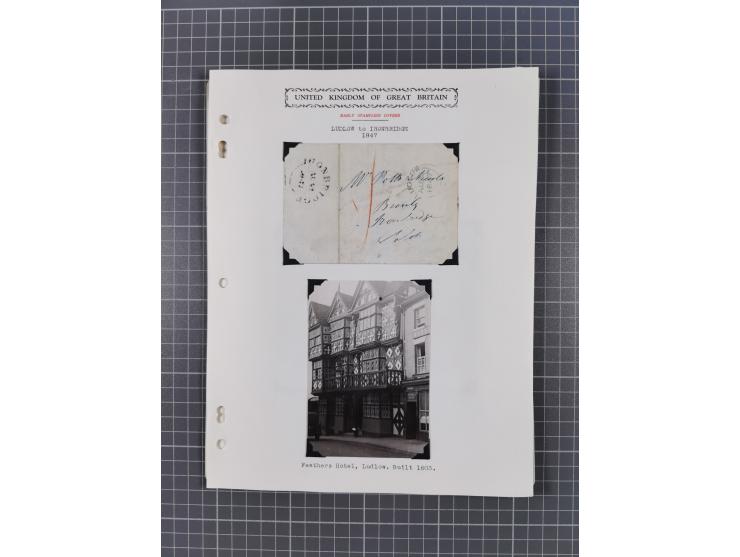 1777/1849, 17 envelopes including red and black bishop marks, No.1 cancellation on penny post envelope Windsor to Brighton, C