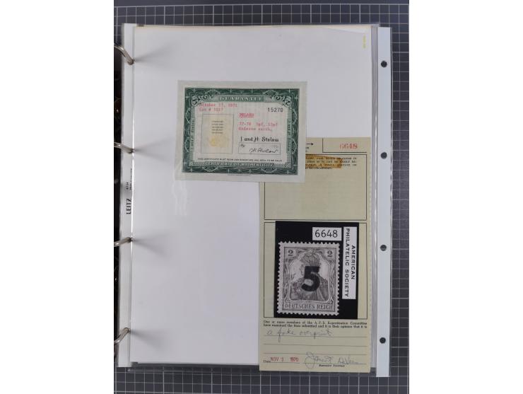 1918/19, interesting, unused/mint never hinged/used collection “Germania overprint issues,” including local issues with bette