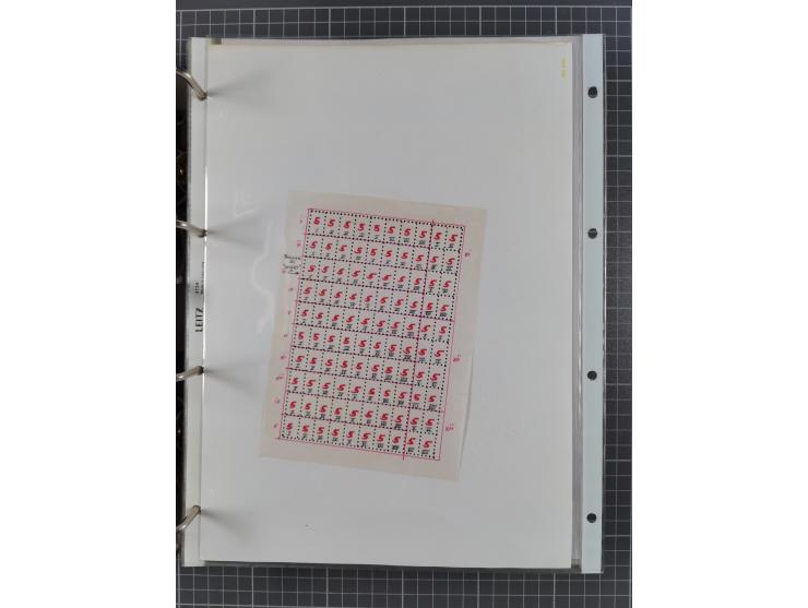 1918/19, interesting, unused/mint never hinged/used collection “Germania overprint issues,” including local issues with bette