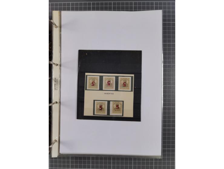 1918/19, interesting, unused/mint never hinged/used collection “Germania overprint issues,” including local issues with bette