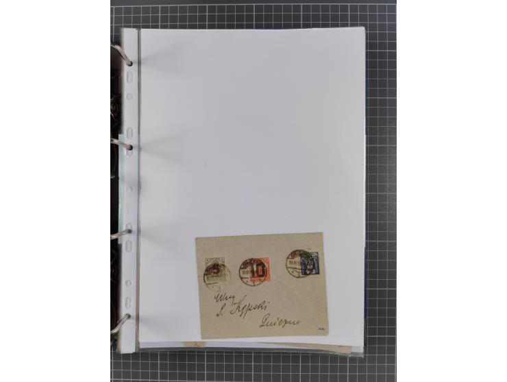 1918/19, interesting, unused/mint never hinged/used collection “Germania overprint issues,” including local issues with bette