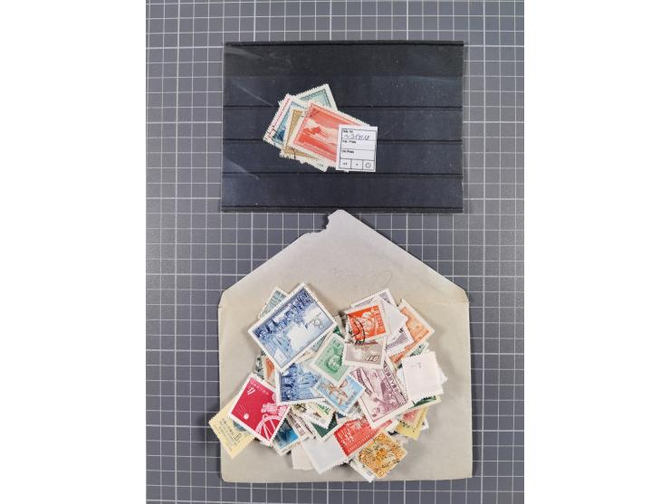 1900/80, group of mostly used and unused in three albums and some small cards, mostly fine