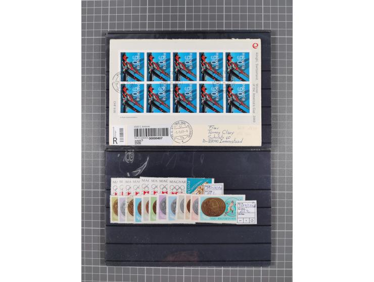 1880/1980, unused/mint never hinged dealer stock on cards, including a lot of material with better issues from Denmark, Italy