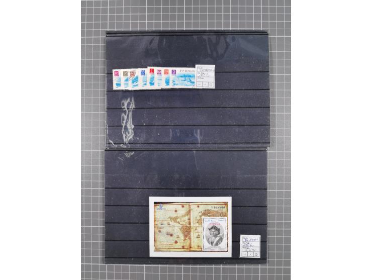 1880/1980, unused/mint never hinged dealer stock on cards, including a lot of material with better issues from Denmark, Italy