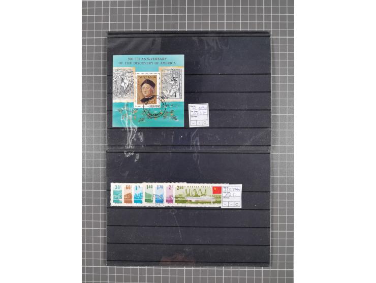 1880/1980, unused/mint never hinged dealer stock on cards, including a lot of material with better issues from Denmark, Italy