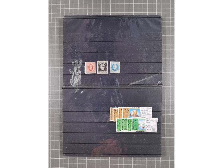 1880/1980, unused/mint never hinged dealer stock on cards, including a lot of material with better issues from Denmark, Italy