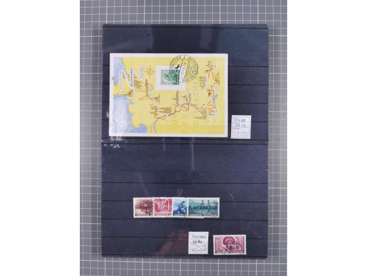 1880/1980, unused/mint never hinged dealer stock on cards, including a lot of material with better issues from Denmark, Italy