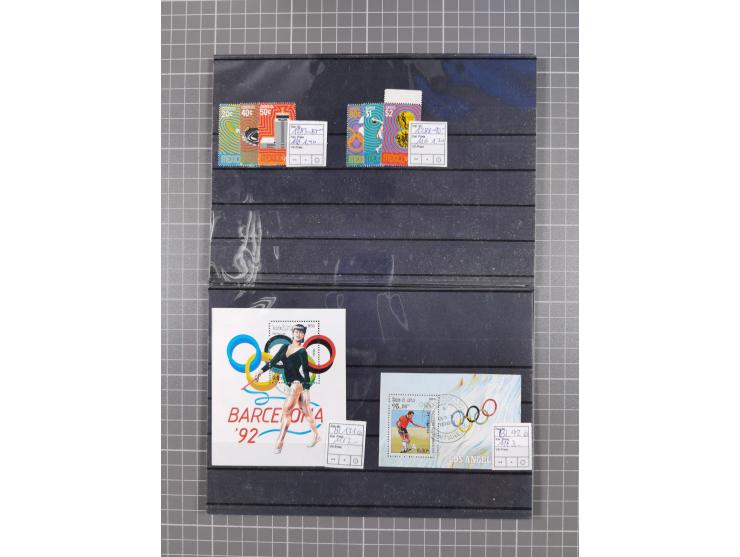 1880/1980, unused/mint never hinged dealer stock on cards, including a lot of material with better issues from Denmark, Italy