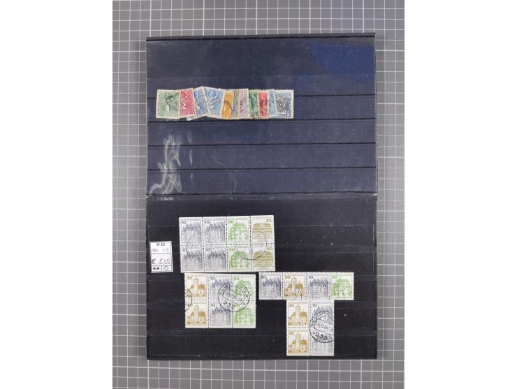 1880/1980, unused/mint never hinged dealer stock on cards, including a lot of material with better issues from Denmark, Italy