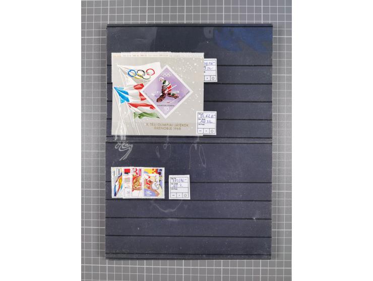 1880/1980, unused/mint never hinged dealer stock on cards, including a lot of material with better issues from Denmark, Italy