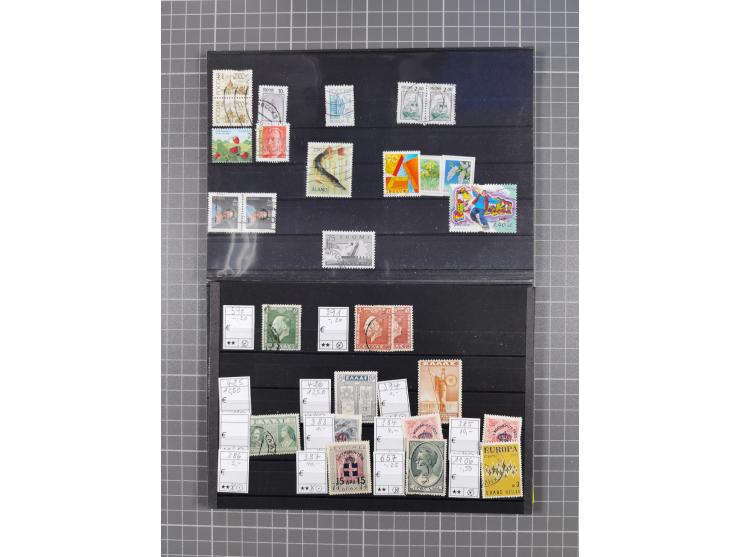 1880/1980, unused/mint never hinged dealer stock on cards, including a lot of material with better issues from Denmark, Italy