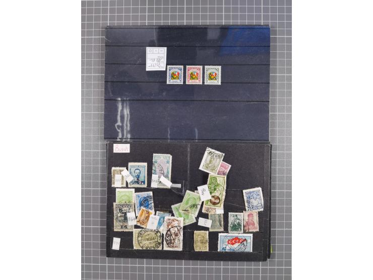 1880/1980, unused/mint never hinged dealer stock on cards, including a lot of material with better issues from Denmark, Italy