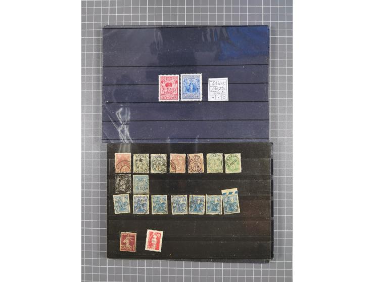 1880/1980, unused/mint never hinged dealer stock on cards, including a lot of material with better issues from Denmark, Italy