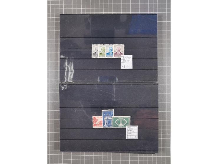 1880/1980, unused/mint never hinged dealer stock on cards, including a lot of material with better issues from Denmark, Italy