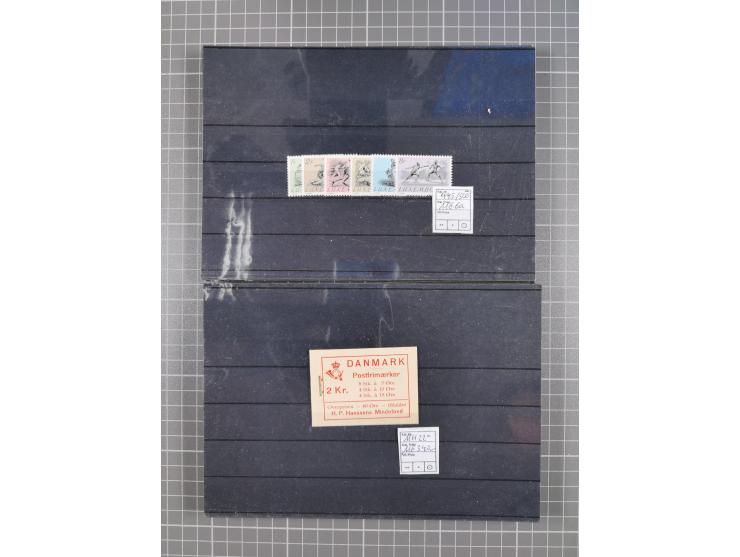 1880/1980, unused/mint never hinged dealer stock on cards, including a lot of material with better issues from Denmark, Italy