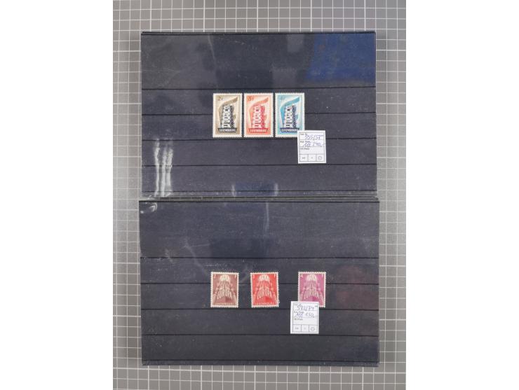 1880/1980, unused/mint never hinged dealer stock on cards, including a lot of material with better issues from Denmark, Italy