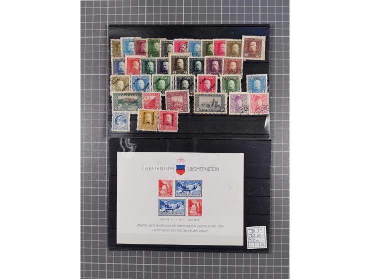 1880/1980, unused/mint never hinged dealer stock on cards, including a lot of material with better issues from Denmark, Italy