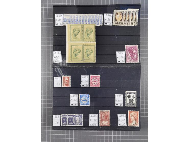 1880/1980, unused/mint never hinged dealer stock on cards, including a lot of material with better issues from Denmark, Italy