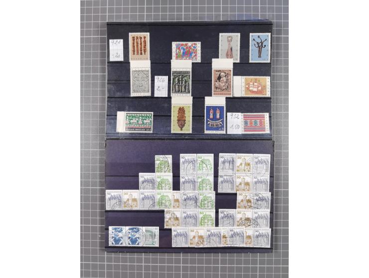 1880/1980, unused/mint never hinged dealer stock on cards, including a lot of material with better issues from Denmark, Italy