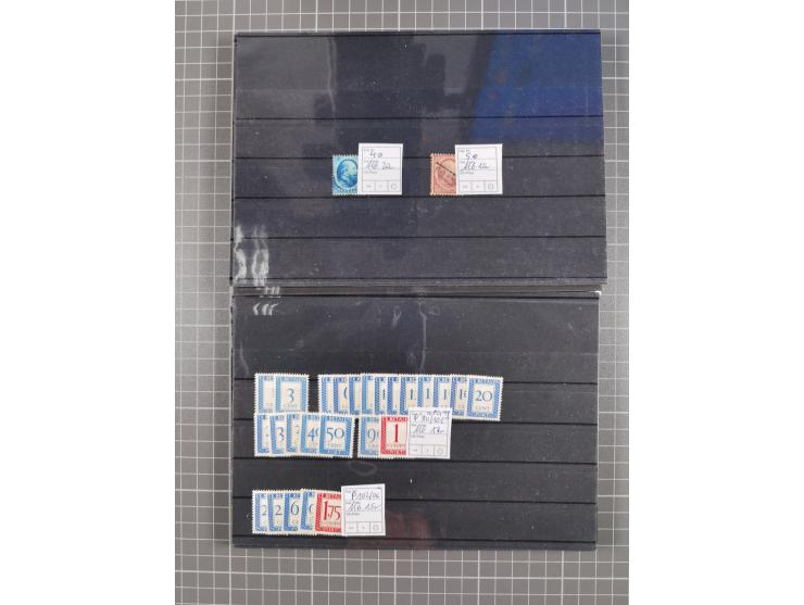 1880/1980, unused/mint never hinged dealer stock on cards, including a lot of material with better issues from Denmark, Italy