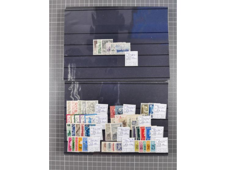 1880/1980, unused/mint never hinged dealer stock on cards, including a lot of material with better issues from Denmark, Italy