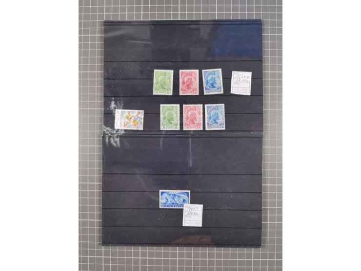 1880/1980, unused/mint never hinged dealer stock on cards, including a lot of material with better issues from Denmark, Italy