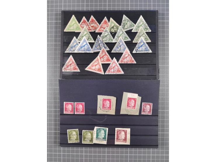 1880/1980, unused/mint never hinged dealer stock on cards, including a lot of material with better issues from Denmark, Italy