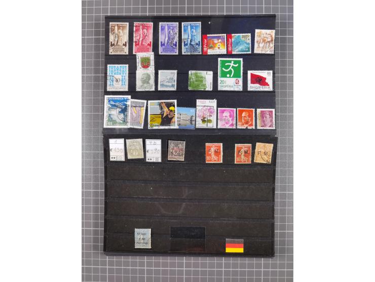 1880/1980, unused/mint never hinged dealer stock on cards, including a lot of material with better issues from Denmark, Italy