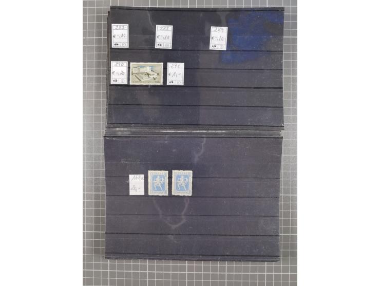 1880/1980, unused/mint never hinged dealer stock on cards, including a lot of material with better issues from Denmark, Italy