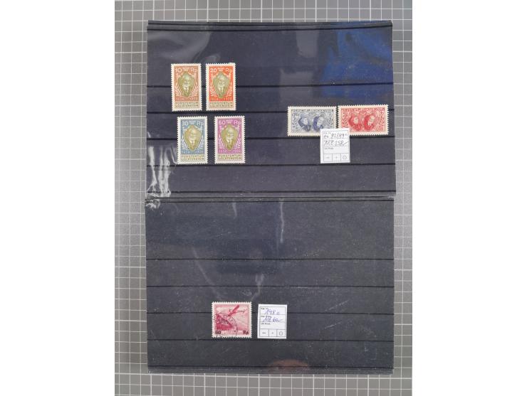 1880/1980, unused/mint never hinged dealer stock on cards, including a lot of material with better issues from Denmark, Italy