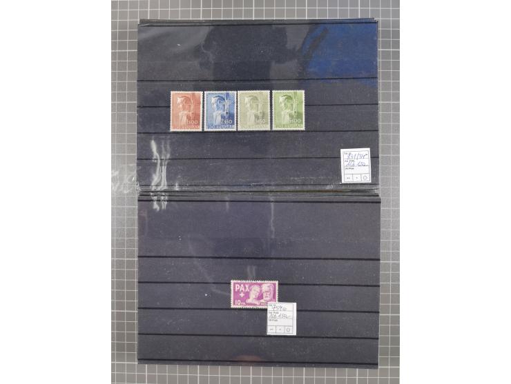 1880/1980, unused/mint never hinged dealer stock on cards, including a lot of material with better issues from Denmark, Italy