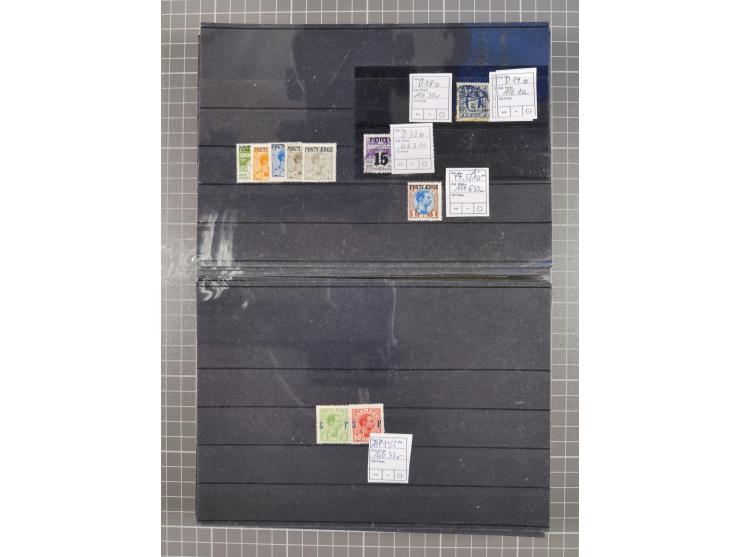 1880/1980, unused/mint never hinged dealer stock on cards, including a lot of material with better issues from Denmark, Italy