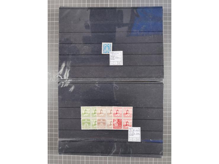 1880/1980, unused/mint never hinged dealer stock on cards, including a lot of material with better issues from Denmark, Italy