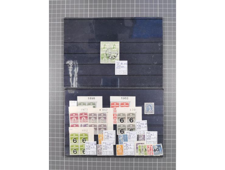 1880/1980, unused/mint never hinged dealer stock on cards, including a lot of material with better issues from Denmark, Italy