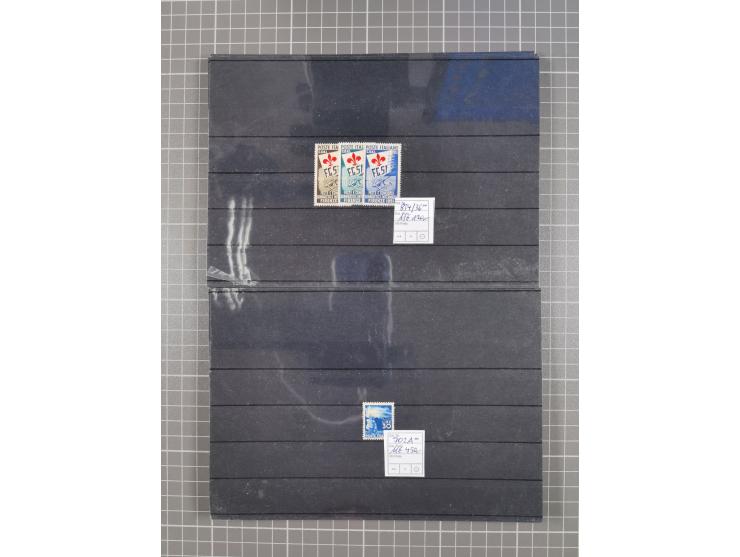 1880/1980, unused/mint never hinged dealer stock on cards, including a lot of material with better issues from Denmark, Italy