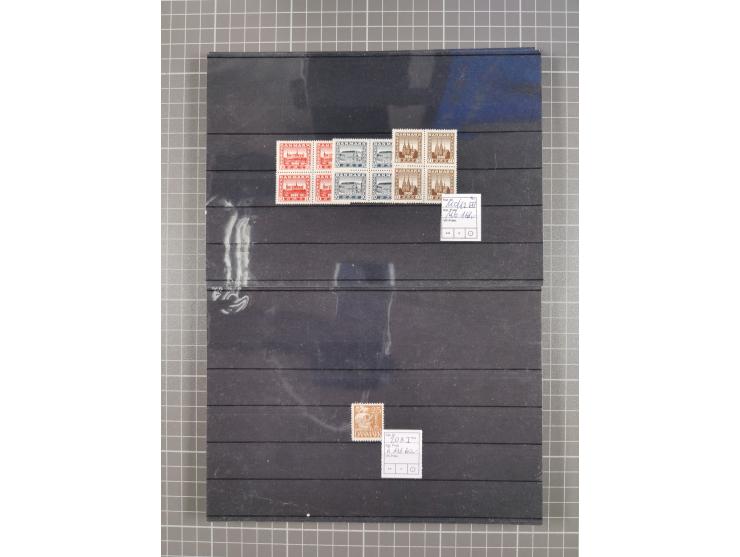 1880/1980, unused/mint never hinged dealer stock on cards, including a lot of material with better issues from Denmark, Italy