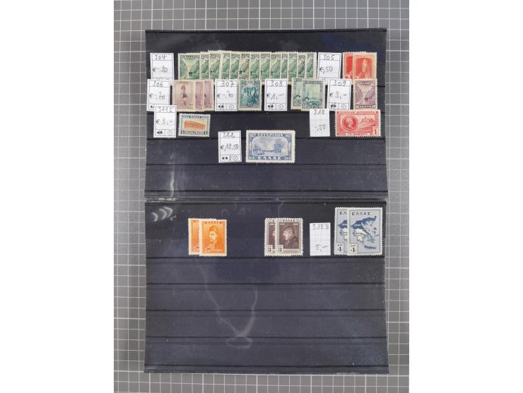 1880/1980, unused/mint never hinged dealer stock on cards, including a lot of material with better issues from Denmark, Italy