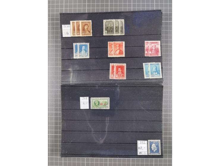 1880/1980, unused/mint never hinged dealer stock on cards, including a lot of material with better issues from Denmark, Italy